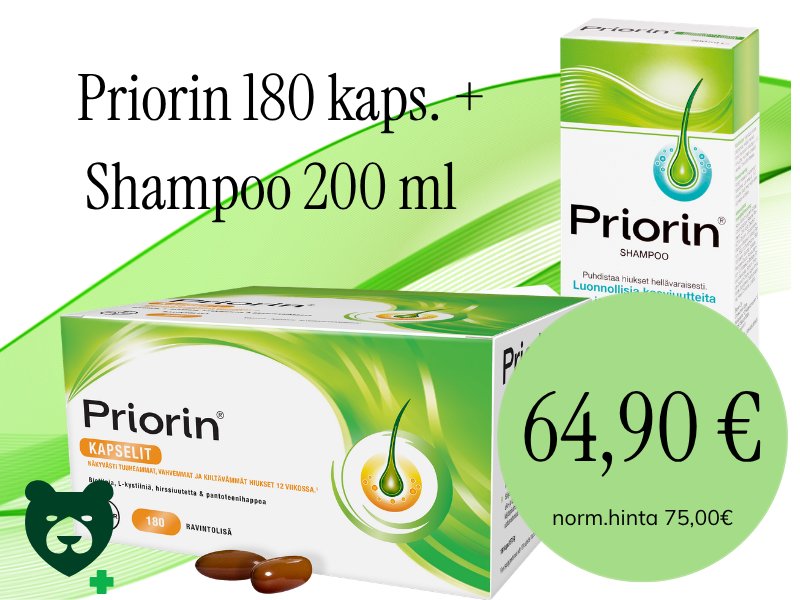 Priorin kapselit aina edullisesti!