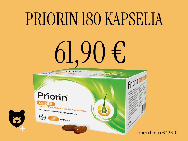 Priorin aina edullisesti karhu Apteekista!