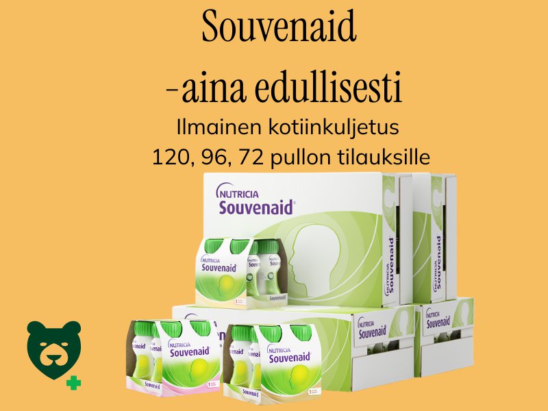 Souvenaid valmisteet aina edullisesti!