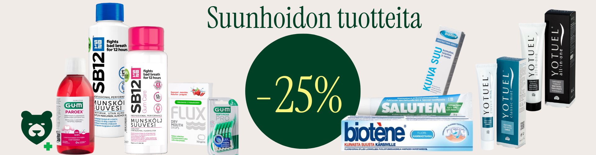 paljon suuhoidon tuotteita edullisesti.