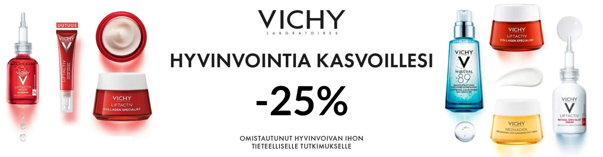 Vichy ihonhoitotuotteet edullisesti!