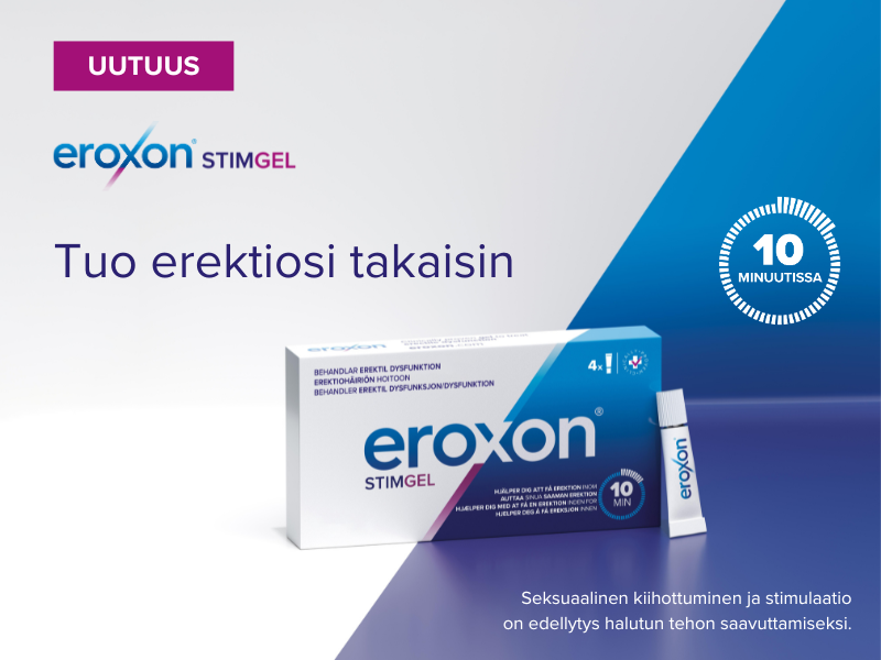 Eroxon Stimgel CE2797, lääkinnällinen laite Valmistaja: Futura Medical Developments
