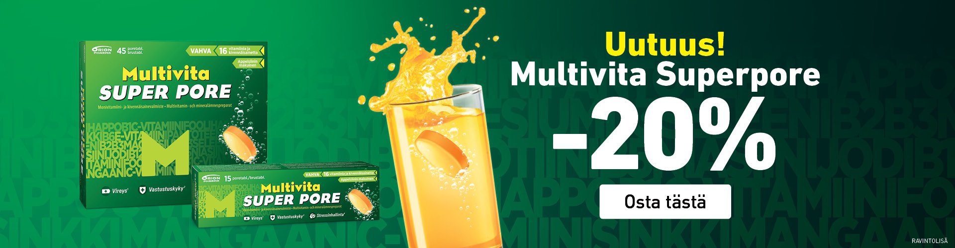 multivita superpore -20% tarjous apteekki