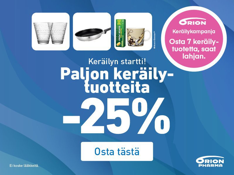 Orionin keräilykampanja syksy 2025