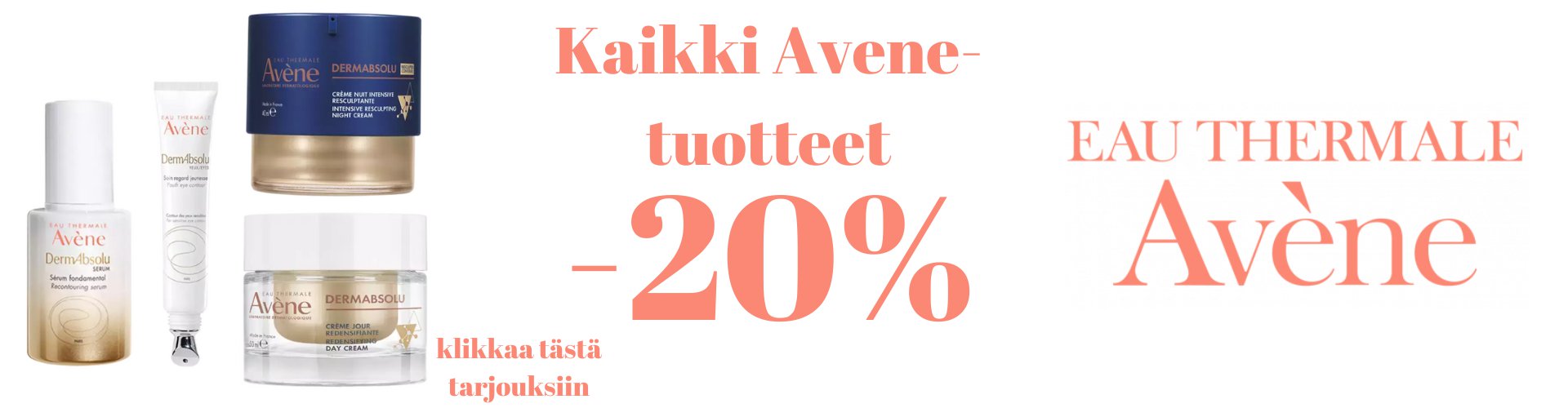 Avene tuotteet kampanja -20%