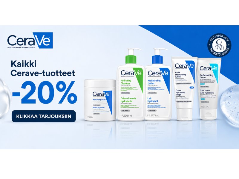 Cerave tarjous -20%
