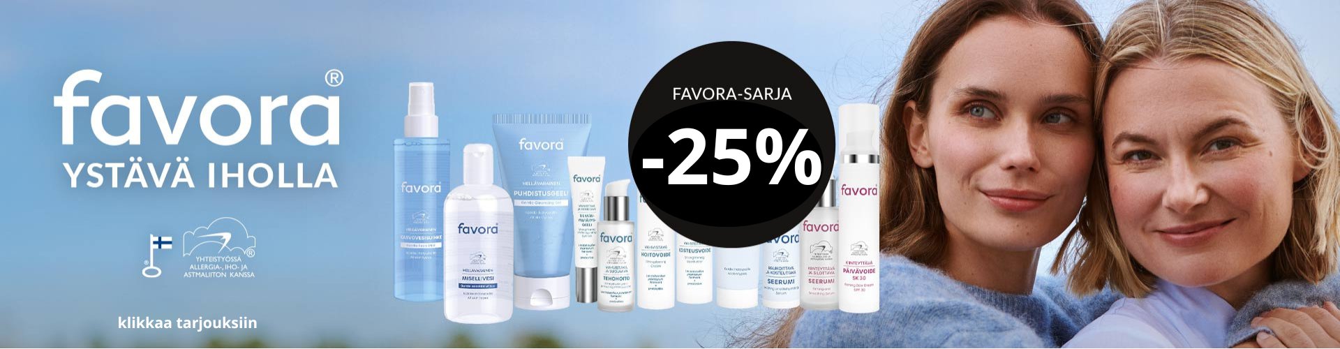 Favora tarjous -25%