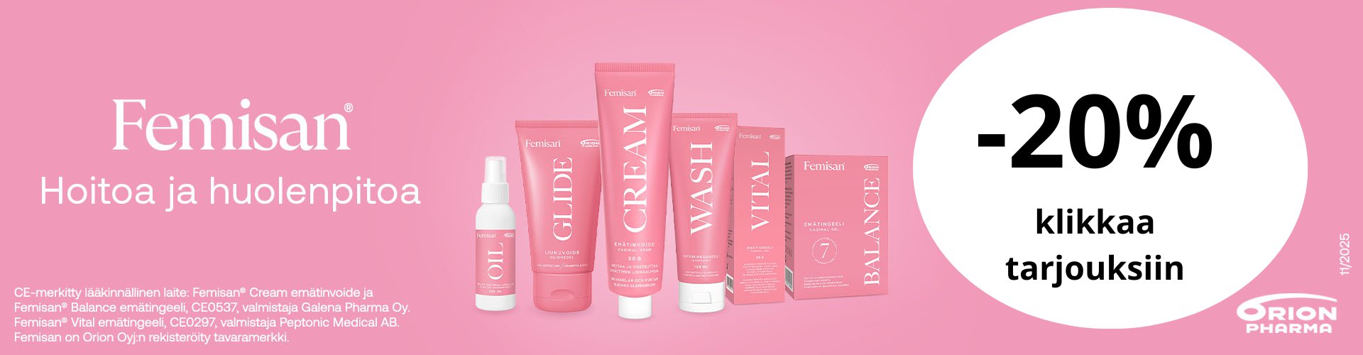 Femisan tarjous -20%