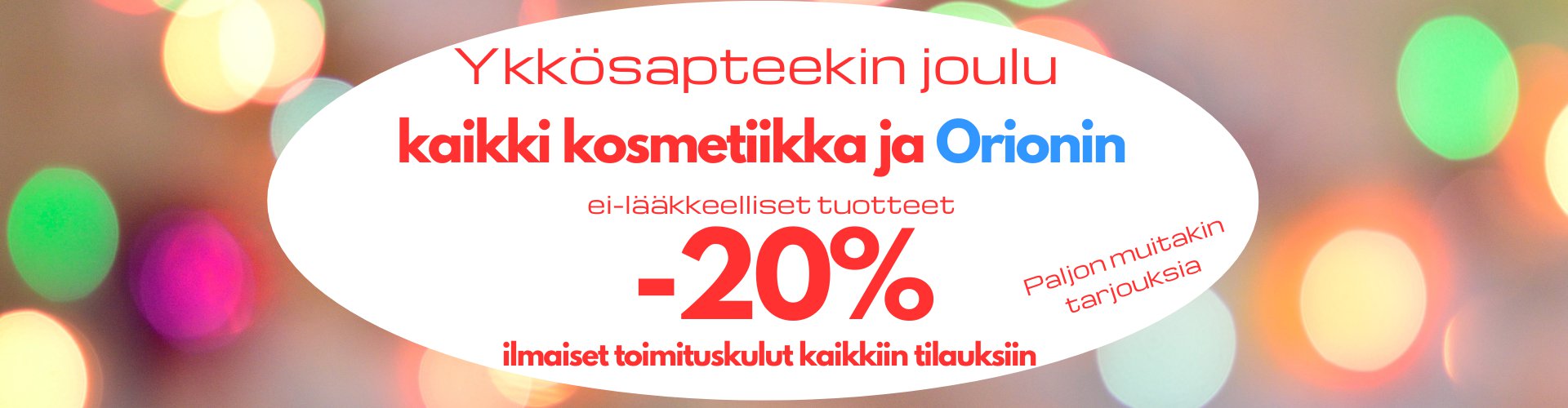 ykkösapteekin joulutarjouksia