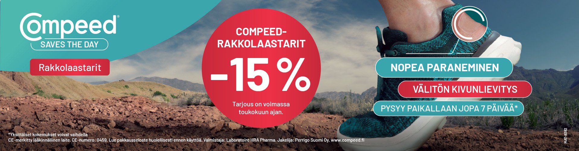 Compeed tarjous