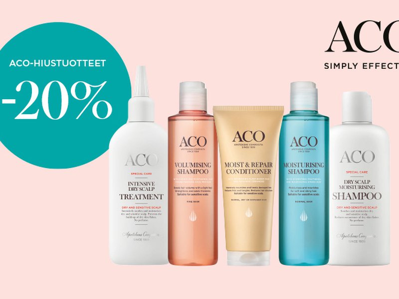 Aco hiukset tarjous