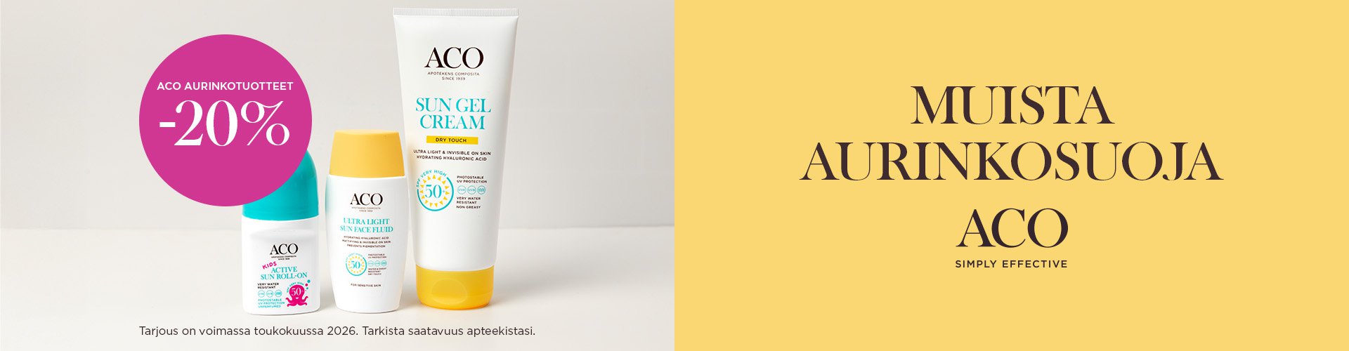 Aco Sun tarjous
