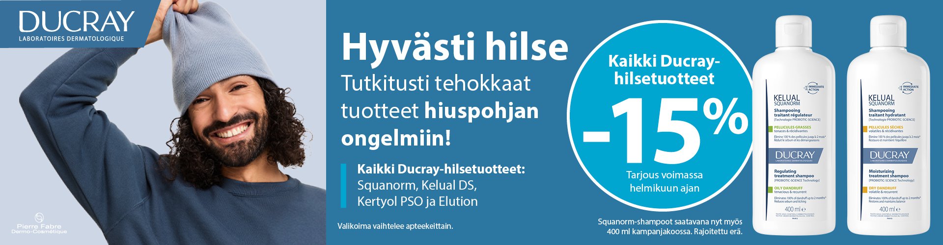 Ducray hilseenhoito tarjous