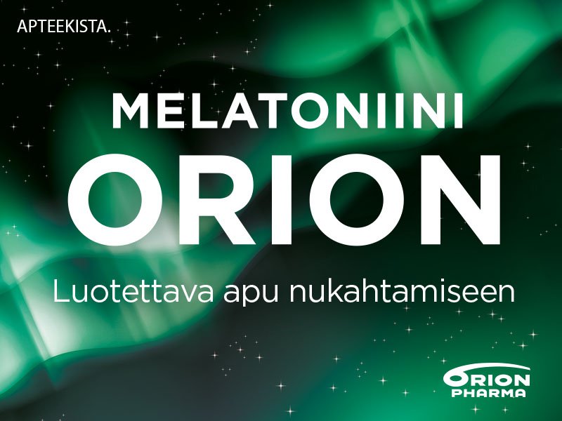 Melatoniini Orion nukahtamiseen