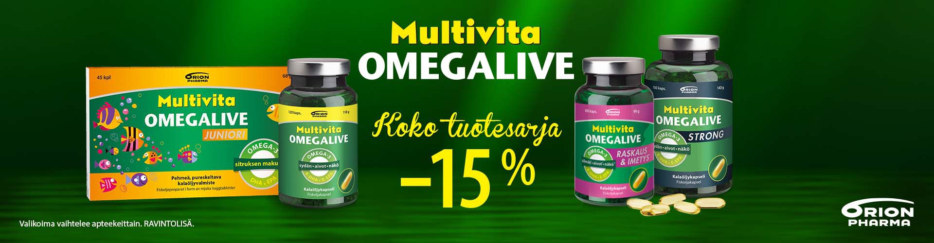 Multivita Omegalive tarjous