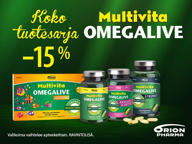 Multivita omegalive tarjous