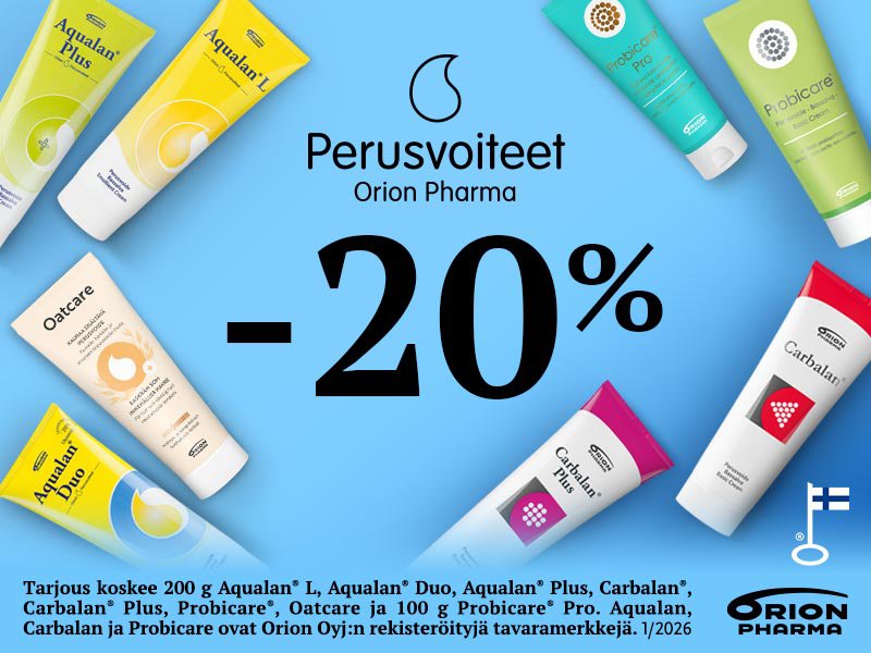Orion perusvoiteet -20% tarjous
