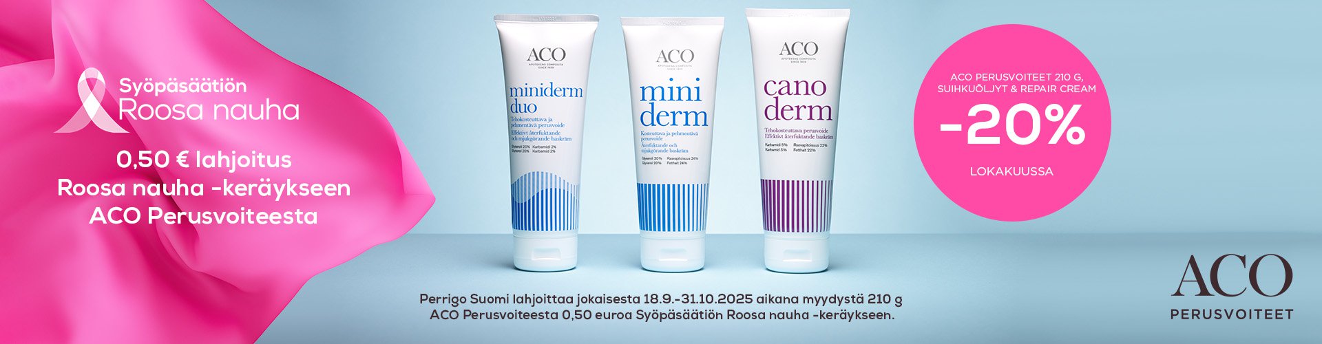 ACO Perusvoiteet & Body -20%