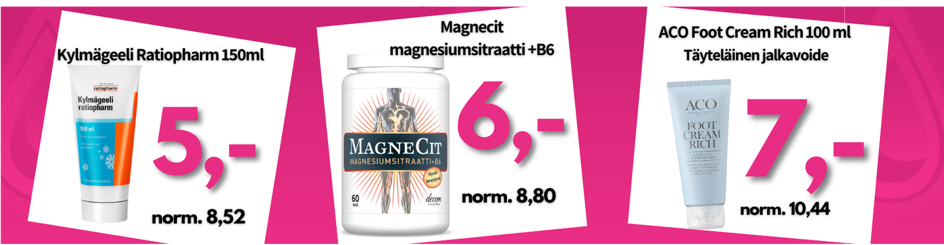 Tasauspäivien tarjouksia