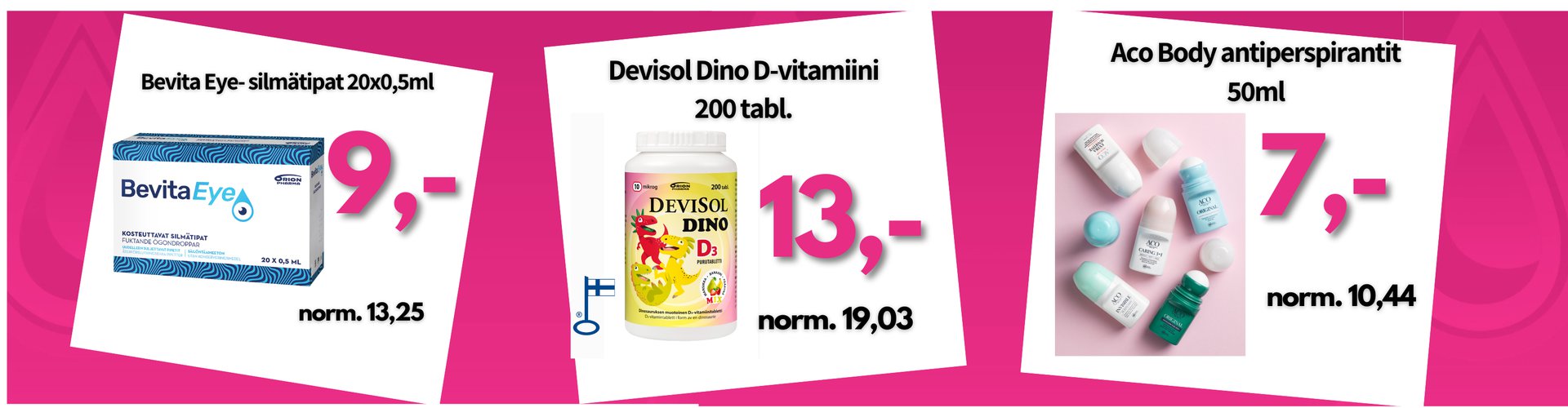 Tasauspäivien tarjouksia