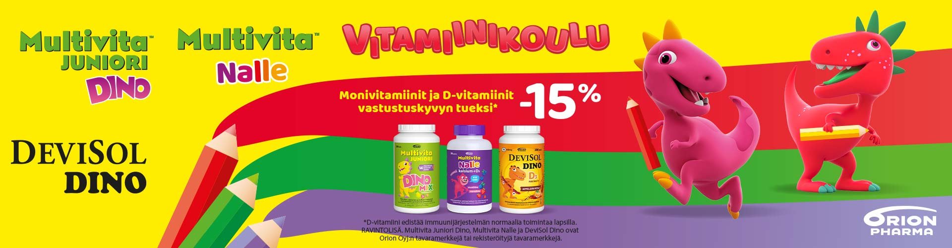 Vitamiinikoulu tarjous -15%