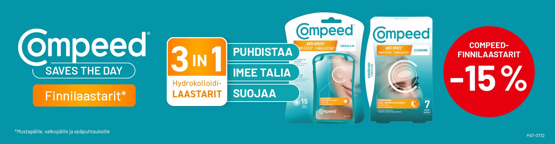 Compeed finnilaastarit anti spot ale syyskuu verkkoapteekki