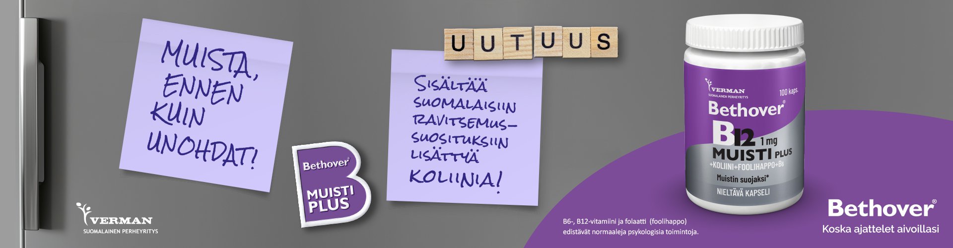 Bethover Multi plus uutuus muistin tueksi apteekista