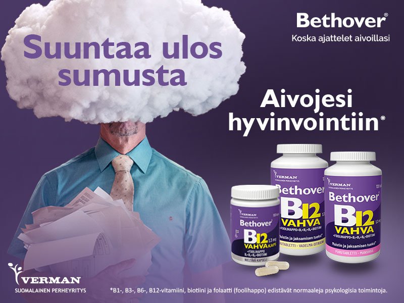 Muistin tueksi Bethover B12-vitamiini apteekista