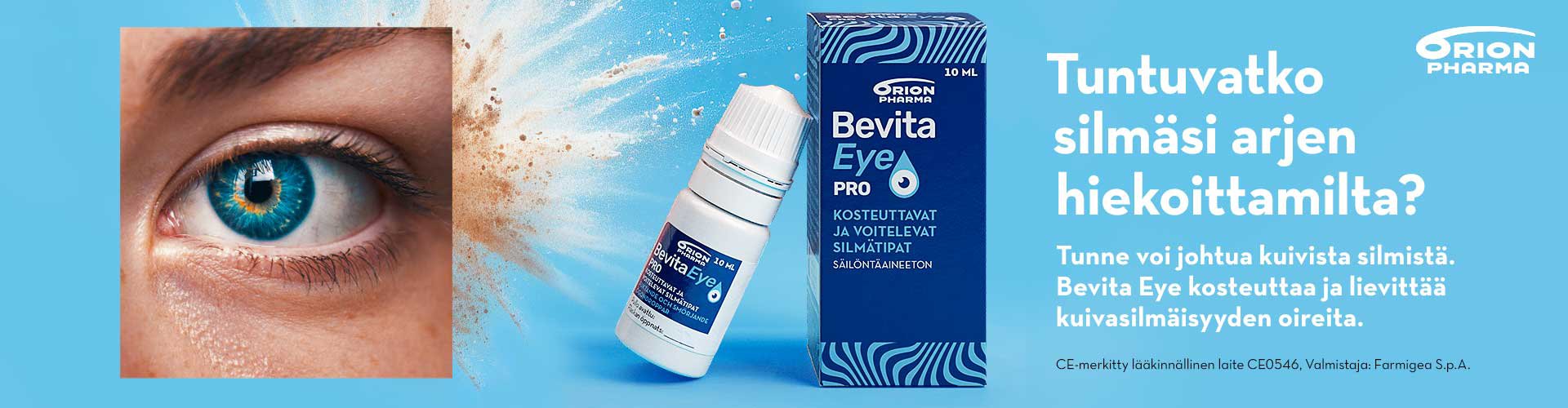 Bevita eye pro ale apteekissa silmätippa kuiville