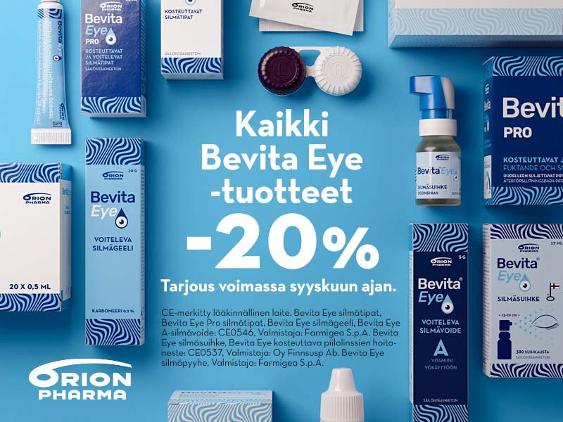 Bevita eye tuotteet -15% alennus syyskuu 2024