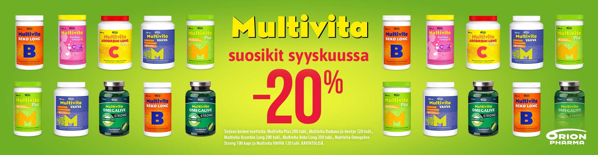 multivita plus vitamiini  monivitamiini ascorbin tarjous