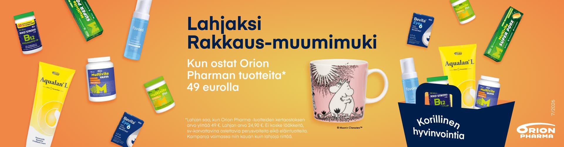 Korillinen hyvinvointia Orion