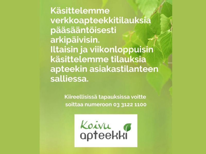 verkkoapteekki palvelee
