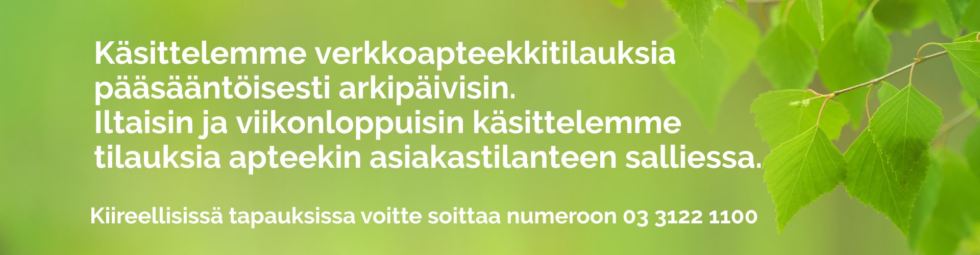 verkkoapteekki palvelee