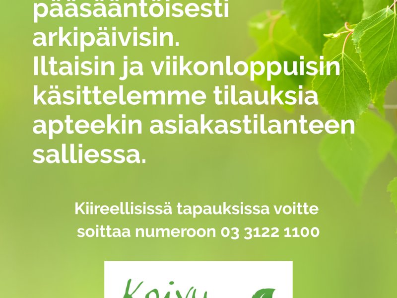 verkkoapteekki palvelee